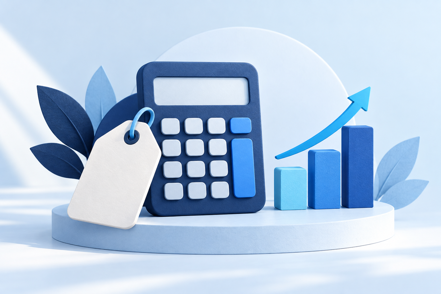 Ilustración de calculadora de precios